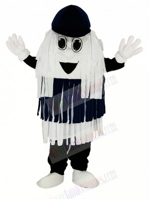 Blue & White Car Wash Cleaning Brush Mascot Costume