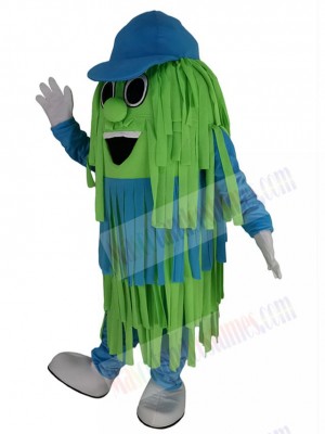 Smiling Car Wash Cleaning Brush Mascot Costume Cartoon