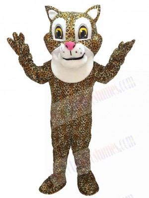 Cute Friendly Jaguar Mascot Costume