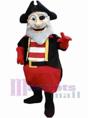 Old One-Eyed Pirate Mascot Costume