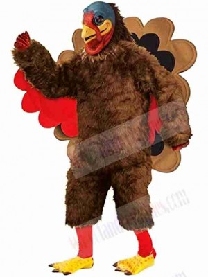 Deluxe Plush Turkey Mascot Costume 