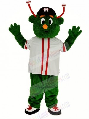 Astros Aliens with White T-shirt Mascot Costume