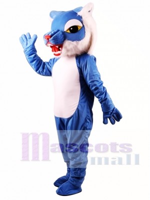 Blue Wildcat Power Cat Mascot Costume