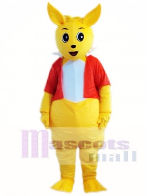Yellow Kangaroo Mascot Costume