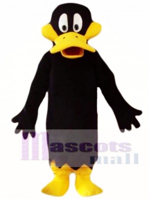 Black Cartoon Daffy Duck Mascot Costume