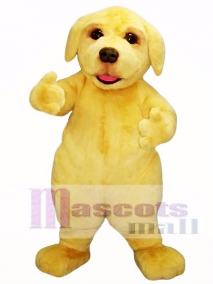 Cute Beige Puppy Dog Mascot Costume