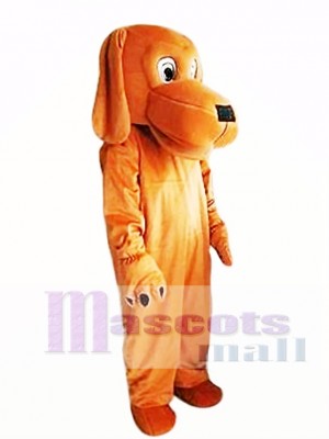 Loyal and Tame Brown Dog Mascot Costume