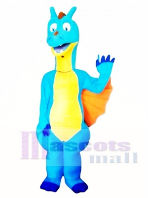 Blue Dragon Mascot Costume Adult Costume