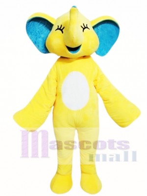 Yellow Elephant Mascot Costume