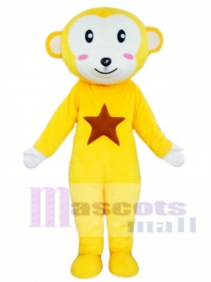 Yellow Monkey Mascot Costume