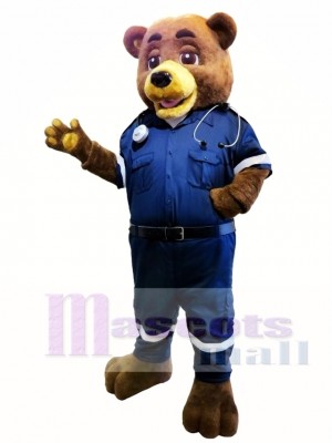 Police Bear Mascot Costume