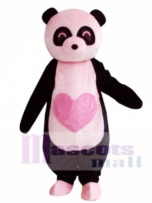 Pink Panda Mascot Costume