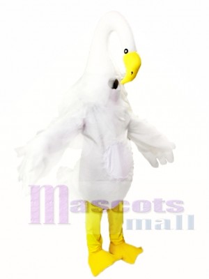 Long Necked Swan Mascot Costumes 