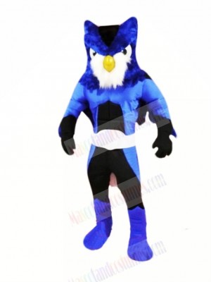 Hero Blue Owl Mascot Costumes Cartoon	