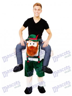 Piggy Back Carry Me Bavarian Beer Guy Ride Mascot Costume Fancy Dress