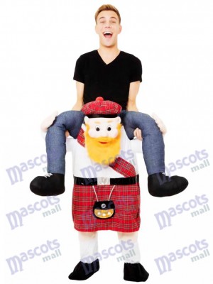 Piggy Back Scotsman Carry Me Scottish Mascot Costume Ride On Fancy Dress