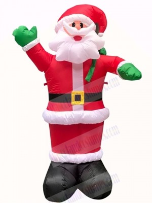 Christmas Inflatable Santa Claus with Gift Sack Outdoor Indoor Holiday Decoration Yard Lawn Home Outside Art Decor