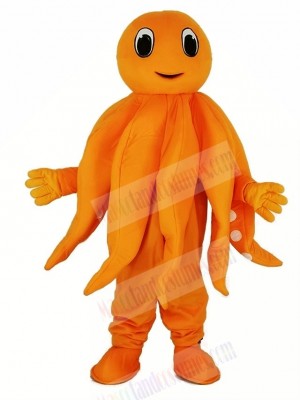 Orange Octopus Plush Adult Mascot Costume Cartoon