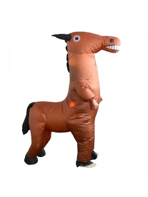 Horse Inflatable Costume Halloween Christmas Fancy Dress Blow up Costume for Adult