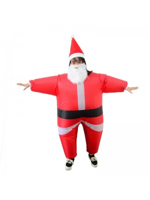 Santa Claus Inflatable Costume Halloween Christmas Xmas Costume For Kid