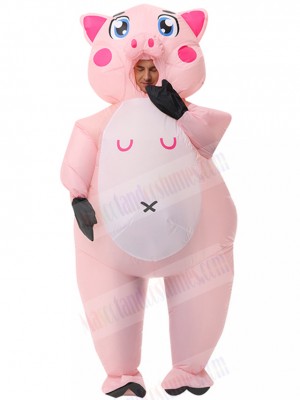 New Adult Pig Inflatable Clothes Cosplay Inflatable Suit Halloween Christmas Holiday Blow Up Costume