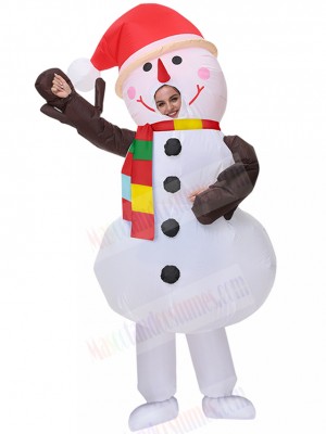 snowman inflatable costume