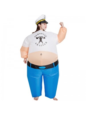 Personal Trainer Inflatable Costume the Sailor Man Cosplay Costume for Adult Female