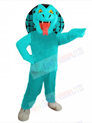 Turquoise Color Snake Mascot Costume Animal