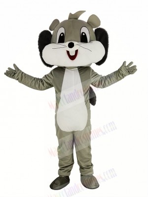 Cute Grey Squirrel Mascot Costume Animal