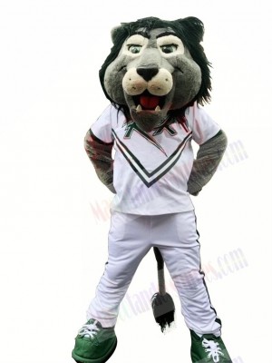 College Green Lion Mascot Costume 