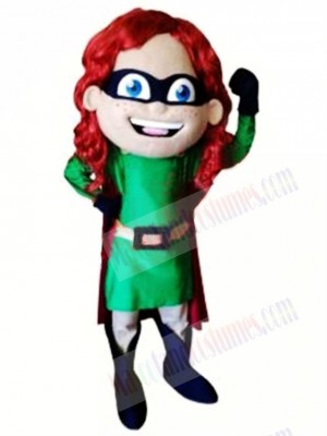 High Quality Super Girl Mascot Costume 