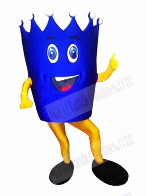 Blue Crown Mascot Costume