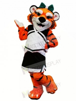 Sport Female Tiger Mascot Costume 