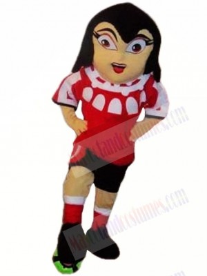 Football Girl Mascot Costume 