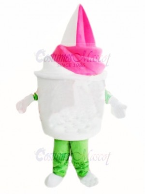 Vanilla Strawberry Ice Cream Mascot Costume 