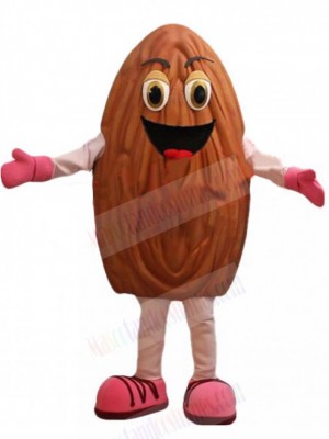 Happy Almond Mascot Costume 