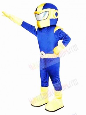 Blue & Yellow Superman Mascot Costume