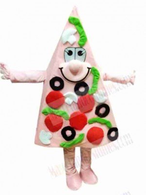 Pink Pizza Mascot Costume 