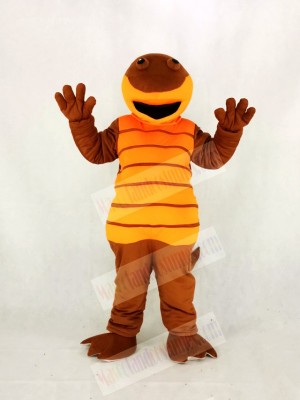 High Quality Adult Orange Billy Salamander Mascot Costume Cartoon