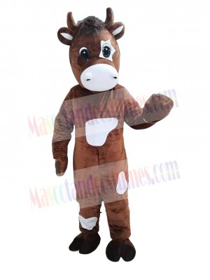 Simmental Mascot Costume Steer Cow