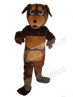 Rottweiler Dog mascot costume