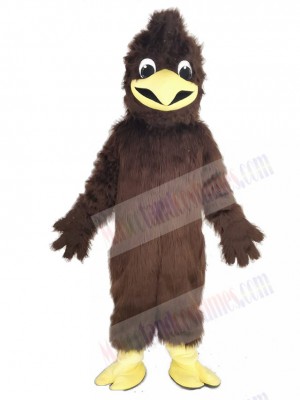 Brown Crested Hawk Mascot Costume Animal