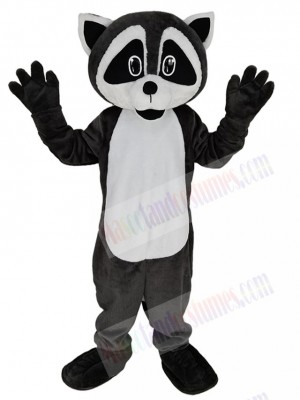 Gray and White Tan Robbie Raccoon Mascot Costume Animal