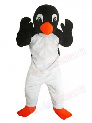 Cute Black and White Penguin Baby Mascot Costume Animal