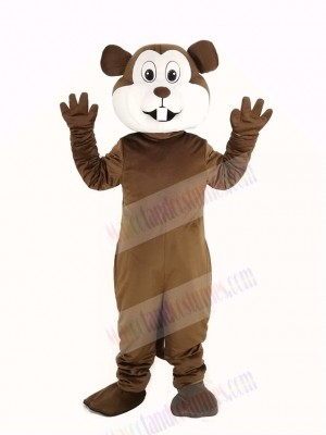 Brown Gopher Mascot Costume Animal