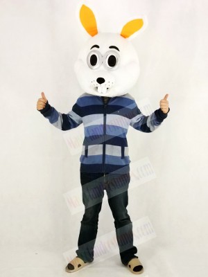 Easter White Bunny Rabbit Mascot Costume Only Head