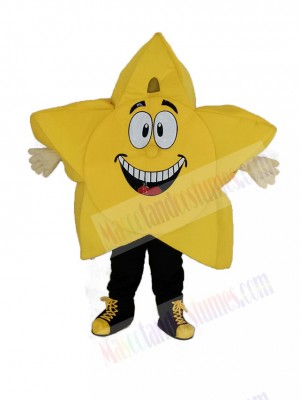 Yellow Comic Star Mascot Costume