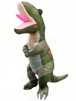 Dark Green Tyrannosaurus T-Rex Inflatable Costume
