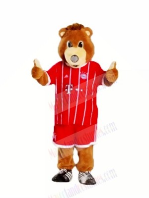 Bayern Munich Bear with Red Clothes Mascot Costumes Animal