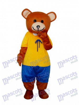 Ribbon Teddy Bear Mascot Adult Costume Animal 